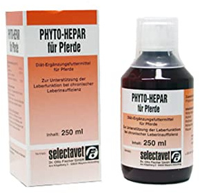Selectavet Phyto-Hepar 250 ml | Leberfunktion bei Pferden | Artischocke Mariendistel