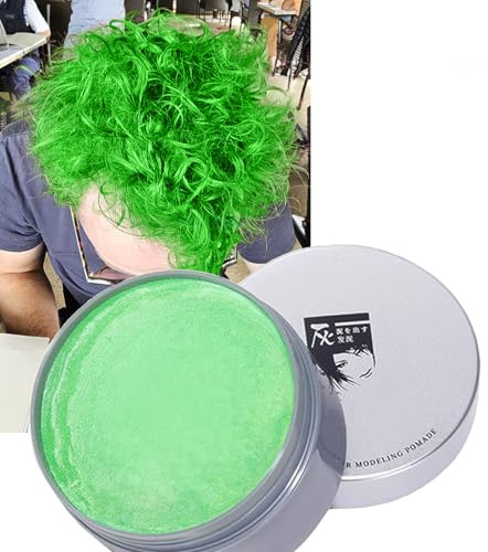 Temporäre Haarfarbe Farbstoff Non-permanent DIY Haarfarbe Wachs Washable für Party Cosplay Halloween Grün