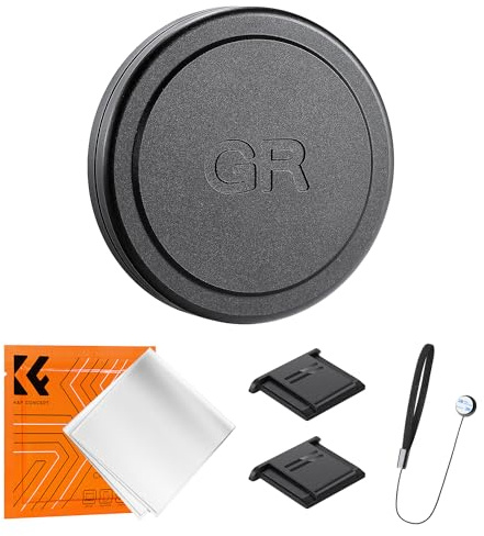 K&F CONCEPT Gehäusedeckel + Objektivdeckel (Hinten) | Kompatibel mit Ricoh GR II ; GR III ; GR IIIx,FP704