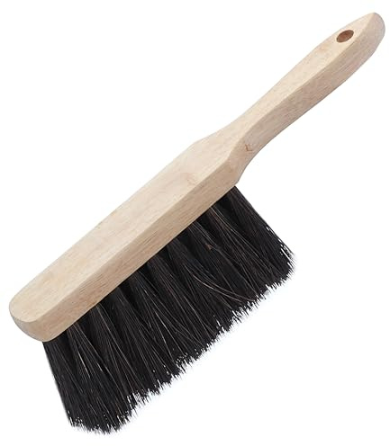 Agrarflora Handfeger Arenga 28cm - Handbesen mit Arengaborsten - Handkehrer aus Buchenholz - Arengahandfeger für Haushalt, Werkstatt und Auto - Industriehandfeger Made in Germany