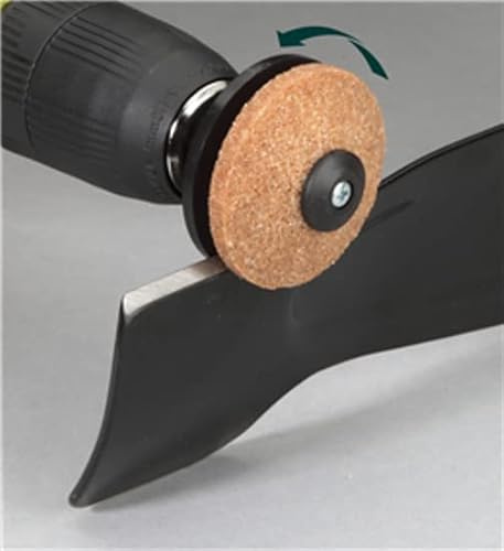 Rotary Mower Blade Sharpener Tool - Multi-Purpose - Fits ANY Power Drill - Re-edge ANY Garden and DIY Tool - Spade, Hoe, Lawn Edging Tools, Axes