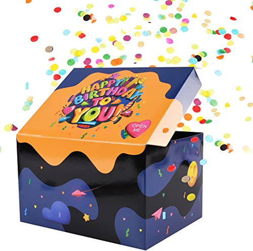 OFFCUP Geschenkbox Diy, Geschenk-Explosionsbox mit Konfetti