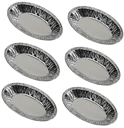 MAGICLULU Stampi Ovali per Crostate all'Uovo 250 Pezzi Pirottini di Alluminio Usa e Getta Grandi Dimensioni Antiaderenti per Torte Crostatine Flan Cottura e Grigliate