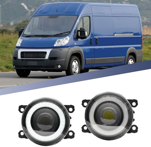 njssjd LED dimljus för iat Ducato 2014–2023, Panda 2012–2023, Punto Evo 2009–2011, Punto Xenon vit
