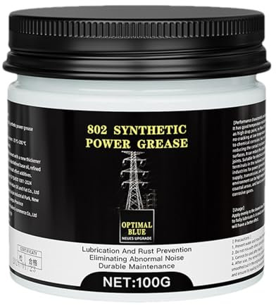 Rurunklee Graisse conductrice, graisse de cuivre – 100 g de pâte conductrice haute température | Graisse composite polyvalente pour voiture, lubrifiant anti-grincement au cuivre pour connexions