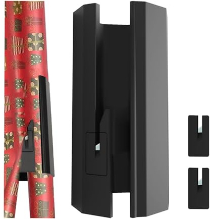 Wrapping Paper Cutter,with Replaceable 2 Blades Christmas Wrap Roll Cutters Tool Little Sliding Tube Gadget Accessories Rolled Cutting Ultra-Sharp Device,for Halloween Birthday Holiday Crafting Gift