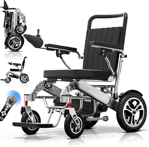STRTG Fauteuil Roulant Électrique Approuvé par Les Compagnies Aériennes pour Adultes Fauteuil Roulant Électrique avec Batterie Amovible Accoudoir Relevable Fauteuil Roulant Motorisé 12A