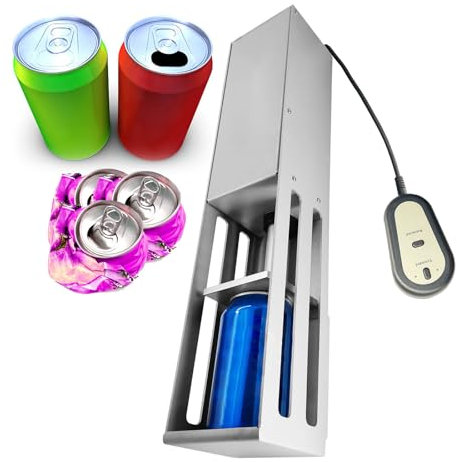 pedenencelia Electric Can Crusher,Automatic Electric Can Crushers For Recycling 12oz 16oz Cans,200~550ml Cans,Applicable To Beer Cans, Plastic Bottles,white