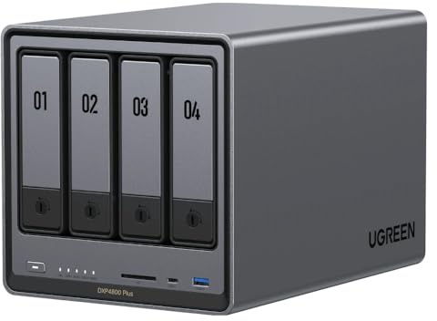 UGREEN NASync DXP4800 Plus NAS System 4-Bay 16TB inkl. 4x WD WD40EFZZ NAS HDD - 4 TB