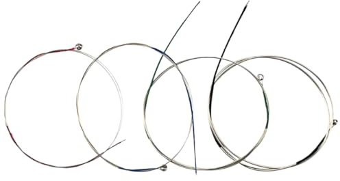 Bratsche Metallsaite B803 1 Satz mit 4 Saiten für Viola | Silber, Standardspannung, A-1st 0, 35mm D-2nd 0, 50mm G-3rd 0, 73mm C-4th 0, 99mm