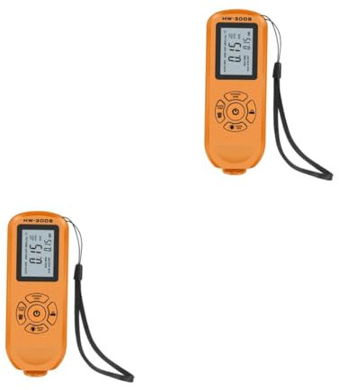SOLUSTRE 2sets Misuratore Spessore Rivestimento Auto Portatile Tester Spessore Vernice Auto Accuratezza Design e Facile Utilizzo Colorazione Batteria