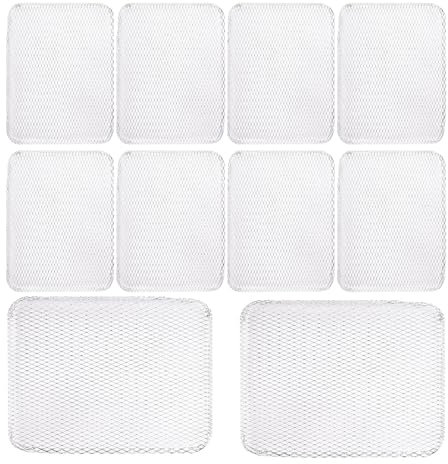 10 pz/confezione antiaderente barbecue griglie mesh tappetini gettare fodere in alluminio campeggio barbecue strumento per barbecue all'aperto partito