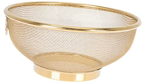 LIFKOME Stainless Steel Strainer Basket Mesh Sieve for Kitchen Colander Food Drain Baskets