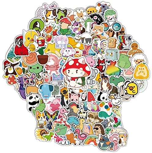 100PCS Cute Vinyl Stickers Waterproof Sticker for Kids,Teens, Adults,Party Gifts Laptop Scrapbooking Skateboard Journaling Phone Suitcase Water Bottle and car etc, Stickers Aesthetic (Style-3)