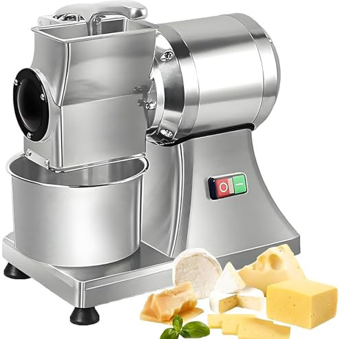 Rallador Y Molinillo De Queso Comercial, Máquina Ralladora De Acero Inoxidable De 550 W Con Cubo De Acero Inoxidable, Rendimiento De 40 Kg/H Para Queso, Mantequilla, Pan Y Salvado