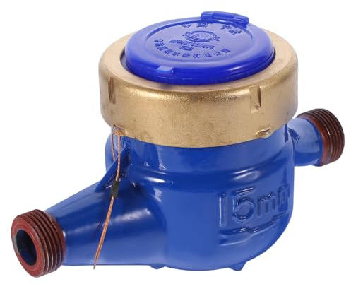 Vaguelly Compteur Eau Pour Robinet Débitmètre Eau à Usage Domestique Jardin Avec Rotor Protection Les Bris Accidentels