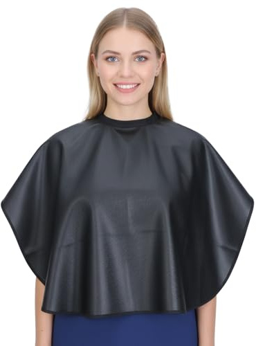 Tucnoeu 1 st frisörkappa, frisörkappa kort, cape frisör, vattentät, för frisörsalong och hem, unisex