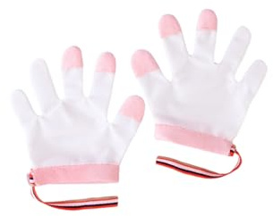 BIGULA Protector de mano para recién nacidos, para evitar chupar el pulgar, de algodón suave, transpirable, fácil de llevar, equipo de protección para bebés chupando los dedos, guantes de prevención