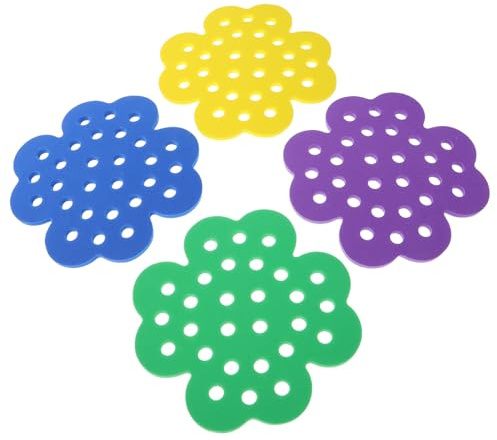 FIXOSHEE 4 Piezas Estación de Riego para Abejas Flotante de Colores Morado Amarillo Verde y Azul Bebedero para Polinizadores Jardín Patio y Balcón Accesorio para Alimentación de Insectos
