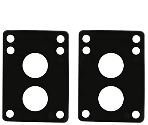 Skateboard Riser Pads Pair of Risers Longboard Shock Pads Black 6mm A