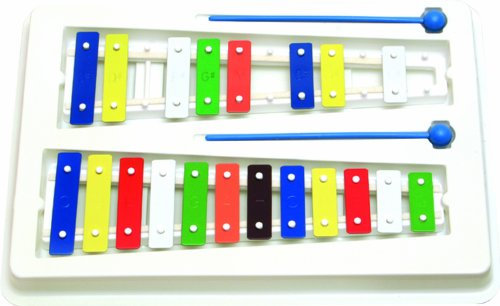 Goldon - Metallophon 20 bunte Klangplatten c''' - g'''', chromatisch, im Geschenkkarton