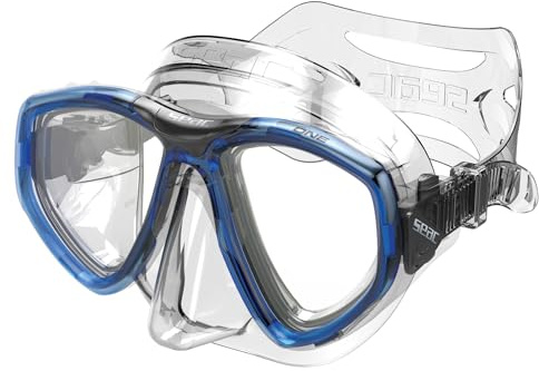 Seac One - Dykmask dykning, snorkling, fri dykning och spjutfiske med skyddande fodral, receptalternativ för myopi (närsynthet)