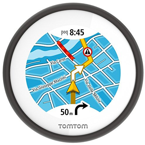 Tomtom Vio Navigatore per Scooter con Navigazione Dettagliata, Avvisi su Autovelox, Visualizzazione del Chiamante, Nero
