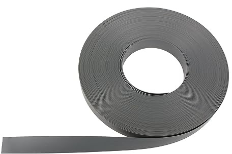 Polyplastic 10 Meter Abdeckband 23mm grau Kunststoff Fensterband für Wohnwagen und Wohnmobil