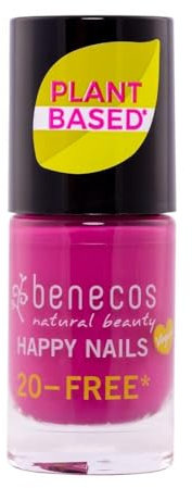 Benecos 20-Free Vegan Nail Polish my secret - pflanzenbasierter Nagellack - schnelltrocknend & langanhaltend - wasserdurchlässig - angereichert mit Biotin - 5ml