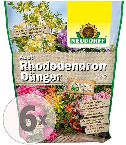 Gardopia Sparpaket: Neudorff Azet Rhododendron Dünger 6 x 1,75Kg