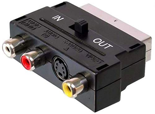 PremiumCord Adapter Scart 3x RCA + S-Video with In/Out Switch