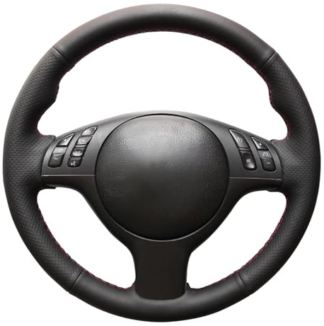MEWANT Personnalisé Enveloppe de Volant de Voiture pour M Sport E46 330i 330Ci E39 540i 525i 530i M3 E46 M5 E39