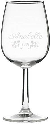 Verre à vin, personnalisé, gravé - classique - 1 verre (2)