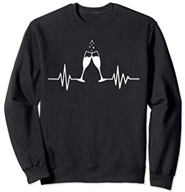 Fréquence des verres à vin mousseux Sweatshirt