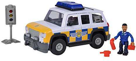 Simba - Sam Il Pompiere, Auto Police Cm 19, 109251096038, Personaggio Malcom Incluso