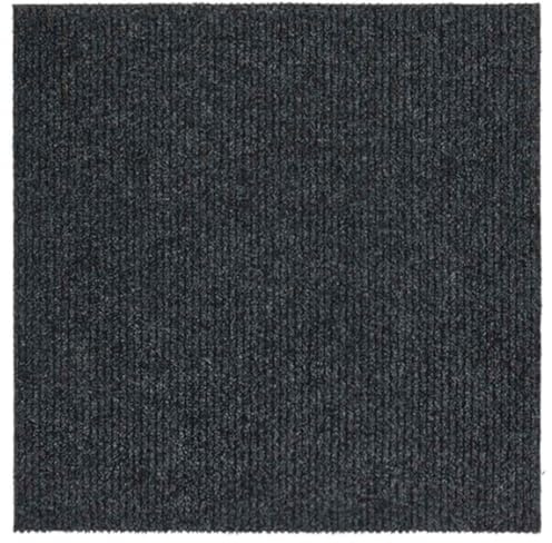 vidaXL Schmutzfangläufer Gel-Rückseite Sauberlaufmatte Schmutzfangmatte Fußmatte Teppich Läufer Schmutzmatte Teppichläufer 100x100cm Anthrazit