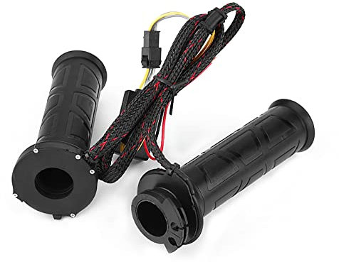 1 Paar Beheizte Motorrad-Handgriffe, 22 Mm Beheizte Griffe, Wärmerer Lenker Für Motorräder, Schwarz