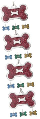 Supvox 16stücke Tier Id Tags Für Haustiere Personalisierte Gravierte Namensschilder Aus Robustem Kratzfest Knochenform Für Hunde Und Katzen Und Erhältlich