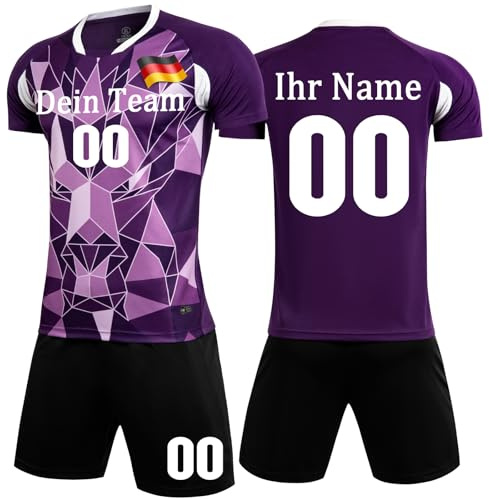 KILUZARNO Eigener Name Handball Trikot Kinder Set - Personalisierte Handballtrikots Jeder Name Nummer Team Logo Handball Trikot Jungen