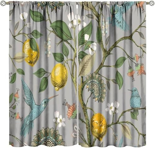 Vorhang Blickdicht Gardinen Mit Ösen - 2 Stücke 300 (B) X 280 (H) cm Verdunklungsvorhänge 3D Tierkarikatur Muster Thermovorhang Für Kinderzimmer Schlafzimmer Weihnachtsgardinen 9426352371208