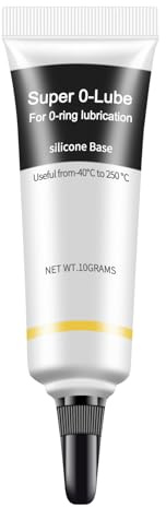 Lubrifiant en silicone de qualité alimentaire - joints de scellant polyvalents, joints toriques, roulements | Graisse transparente pour les machines à café, filtres à eau, luminaires de plomberie, con