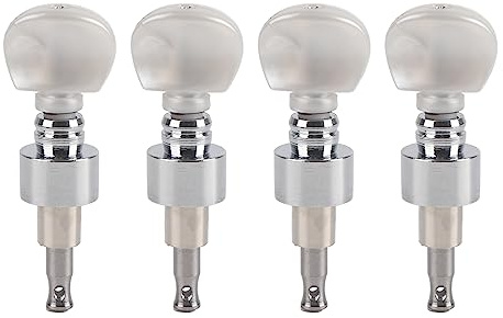 Alomejor Banjo Geared Machine Tuner Pearled Pinns Set mit Ausgezeichnetem Handwerk für Banjo -Spieler