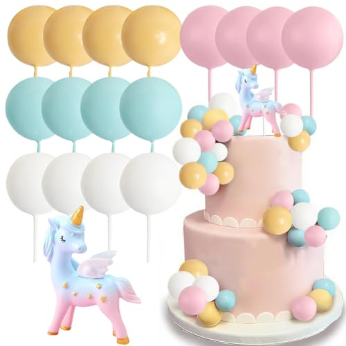 Unicorn Birthday Cake Decoration, Unicorn Cake Topper, Unicorn Cake Decoration for Girls, Happy Birthday Cake Decorations for Boys Girls Kids Birthday Party Baby Shower Supplies