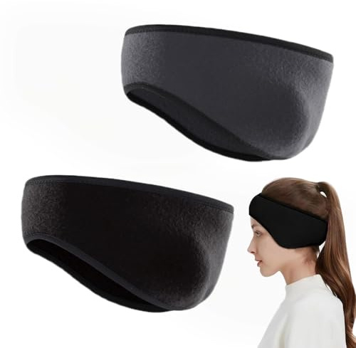 Paraorecchie e Fascia Capelli Sport per Donna e Uomo - Fascia Paraorecchie per Casco da Bici, Fitness, Copri Orecchie - Protezione per Fascia Running del Sudore