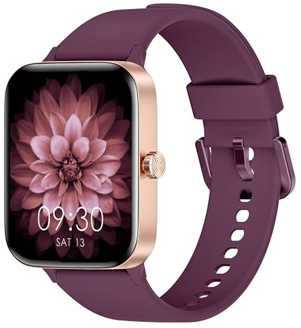 Smartwatch homme femme, 1.95 full touch screen Smartwatch avec effectuer/répondre appels, suivi de fitness avec pression artérielle et moniteur de sommeil, 140+ step counter sport pour android ios