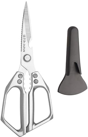 Forbici da Cucina per Alimenti | Utensile Multiuso in Acciaio Inossidabile - Forbici Multifunzione in Acciaio Inossidabile per Pollame Pesce Verdure Frutti di Mare Carne Cottura Lavabili in Lavastovig