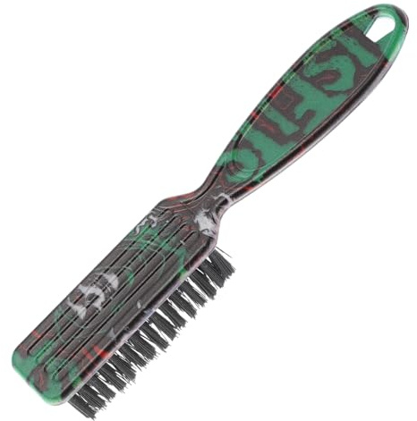 Healvian Retro Bartbürste mit Ergonomischem Griff aus Nylon und Abs für Haarschnitt und Bartpflege im Friseursalon oder Barber Shop Zufälliger Stil