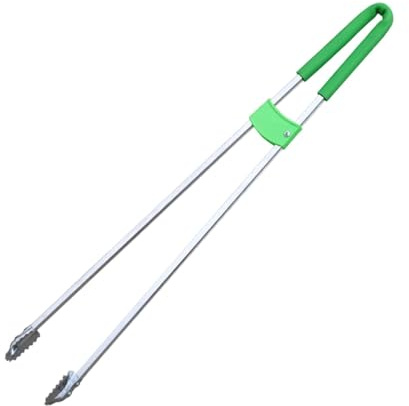 Harilla Recogedor de basura, recogedor de basura, herramienta de agarre ergonómica, pinzas largas para recoger basura, herramienta de agarre para jardín y, Varilla de Aluminio