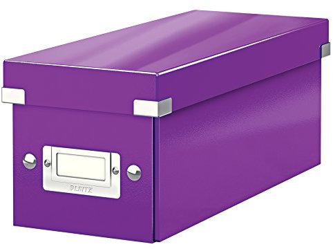 Leitz WOW Click and Store Förvaringsbox för CD-skivor, lila, 60410062