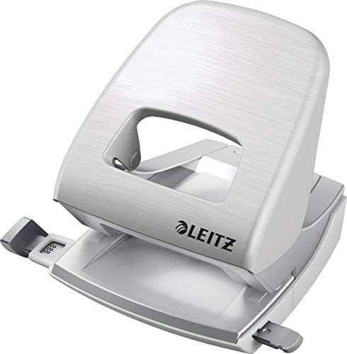 Leitz Büroheftgerät Nexxt Style, Metall, 30 Blatt, Blisterverpackung Locher arktik-weiß